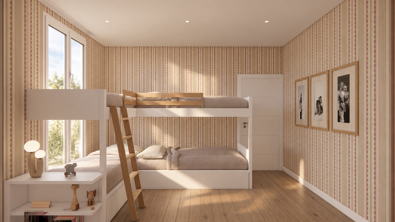 Vista complementaria del dormitorio, visualización mejorada